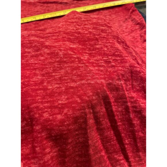 CATO set of 3 ladies tees, navy, red and white with floral peace sign. LG - Picture 11 of 12